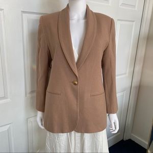 Fundamental Things Tan Wool Blazer